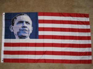 Barack Obama American Flag