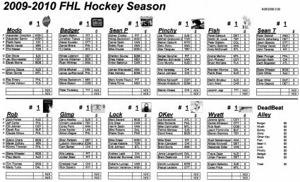 2009 FHL Draft