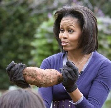 Michelle Obama sweet potato